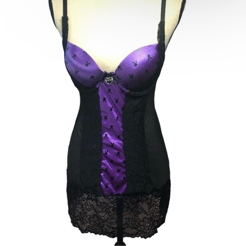Playboy purple/black intimates large
